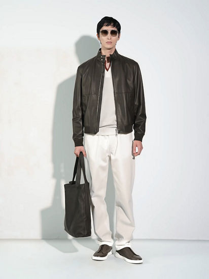ナッパレザー ボマージャケット SS25 33666561 | Zegna JP