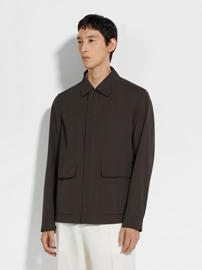 Nylon Wool and Silk Blouson SS25 33666136 | Zegna FR Nylon Wool and Silk Blouson SS25 33666136 | Zegna FR