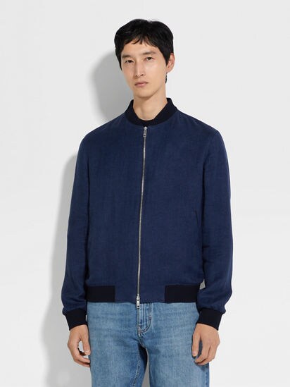 ブルゾン Z Zegna Bomber Oasi Lino Oasi Lino Bomber SS25 33974286 | Zegna JP