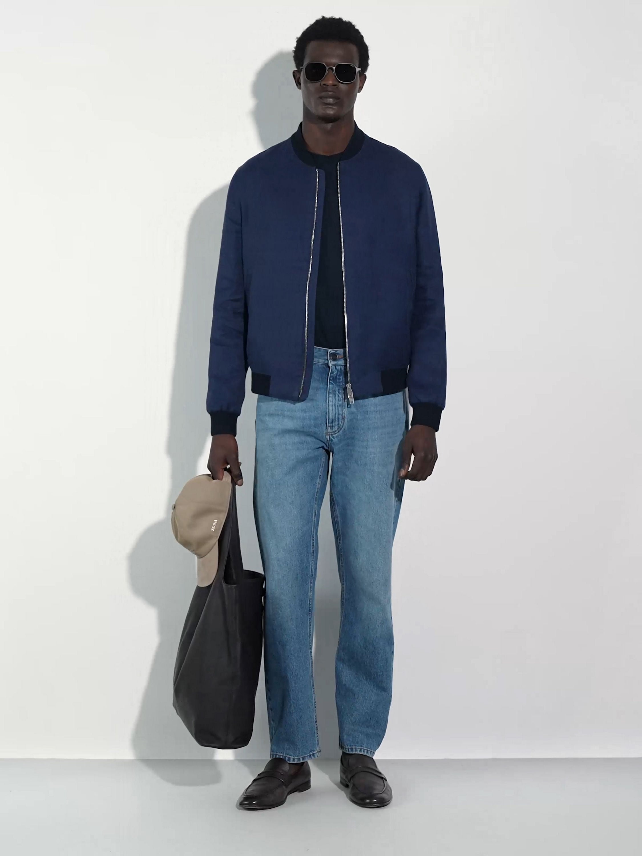 Bomberjacke aus Oasi Lino