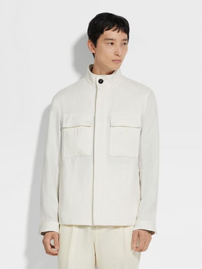 Oasi Lino Field Jacket SS25 33992753 | Zegna US Oasi Lino Field Jacket SS25 33992753 | Zegna US