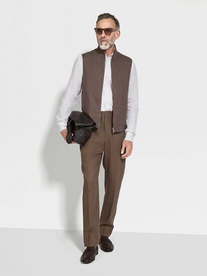 Oasi Lino Vest SS25 33976825 | Zegna US