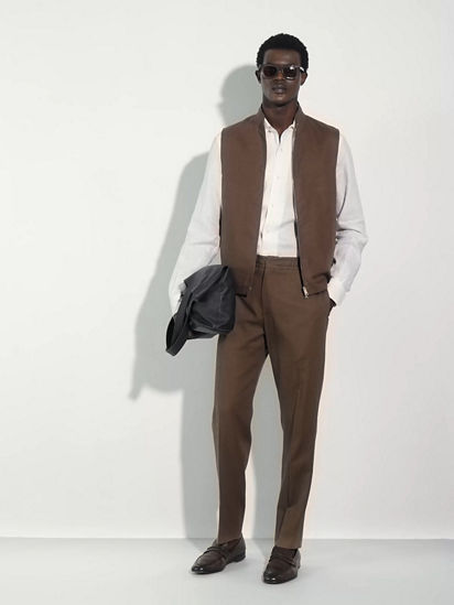 Oasi Lino Vest SS25 33976825 | Zegna US