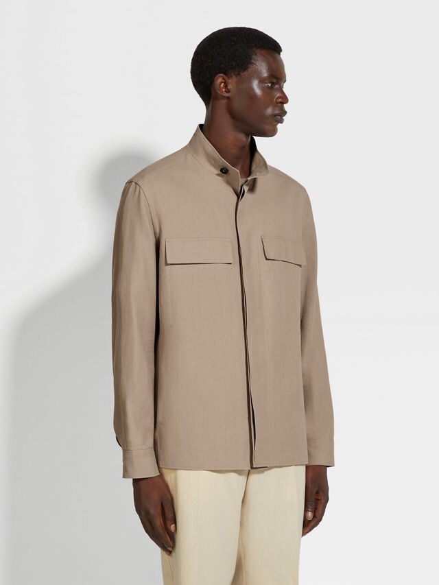 Oasi Lino Overshirt Product detail photo #3