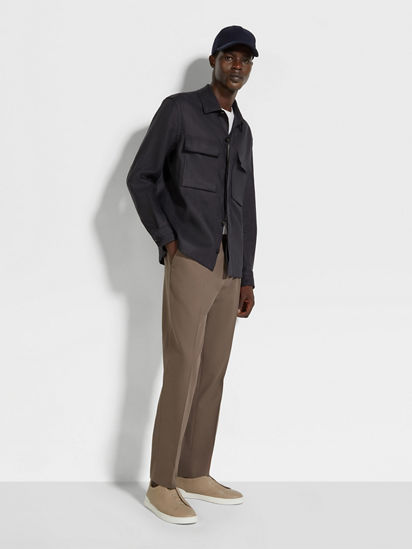 Oasi Lino Overshirt SS25 33825053 | Zegna IT