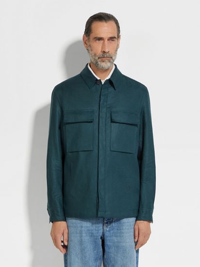 Oasi Lino Overshirt SS25 33659156 | Zegna ROW Oasi Lino Overshirt SS25 33659156 | Zegna ROW
