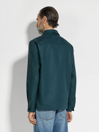 Oasi Lino Overshirt SS25 33659156 | Zegna ROW Oasi Lino Overshirt SS25 33659156 | Zegna ROW