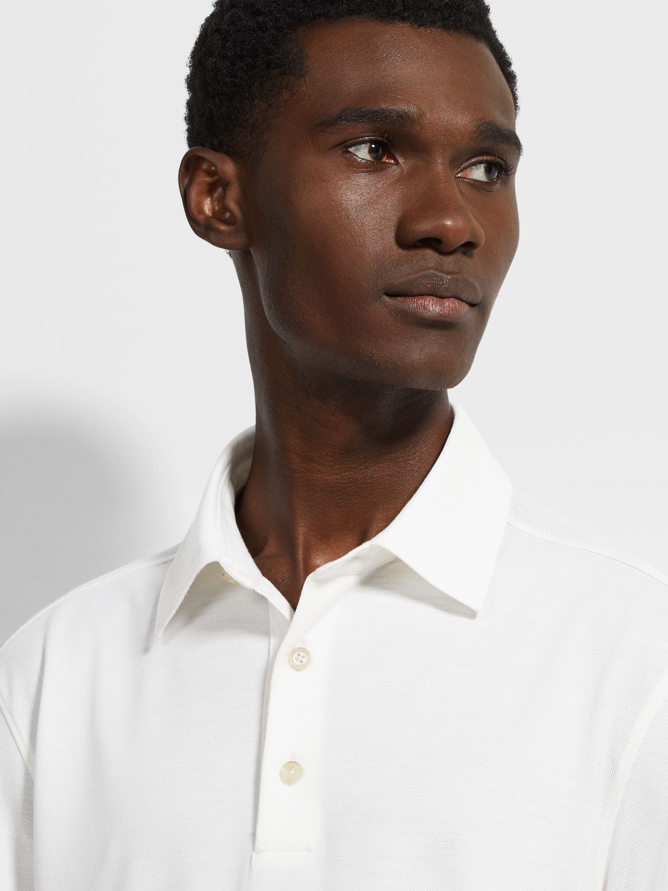 White Vellus Aureum Polo Shirt Product detail photo #1