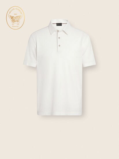 White Vellus Aureum Polo Shirt SS26 33733459 | Zegna US