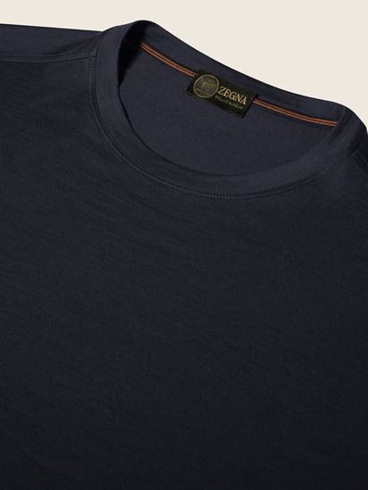 ネイビーブルー Vellus Aureum Tシャツ SS27 33733429 | Zegna JP