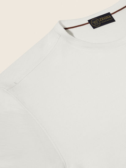 White Vellus Aureum T-shirt SS26 33733440 | Zegna US