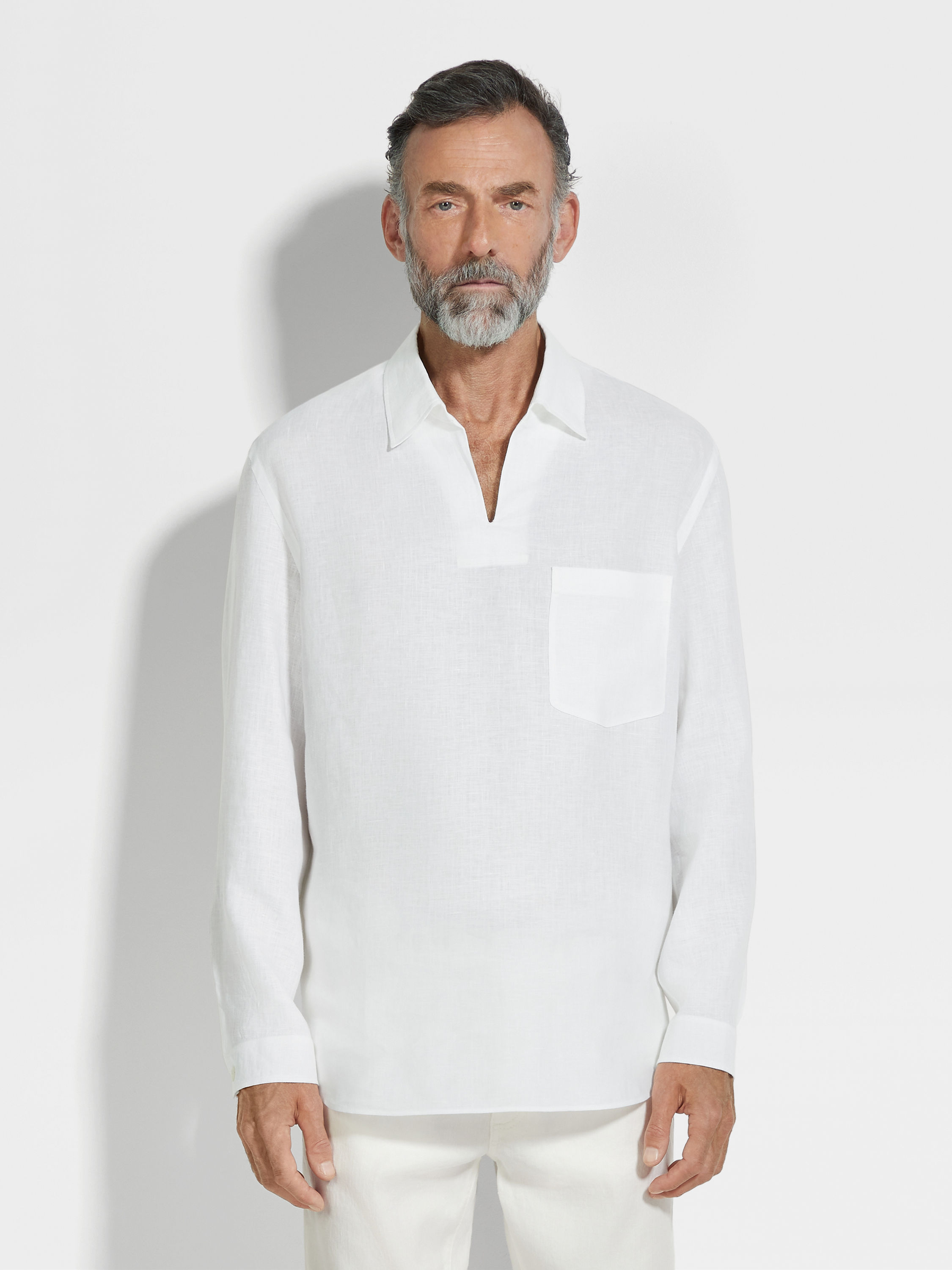 Oasi Lino Polo Shirt Product detail photo #3