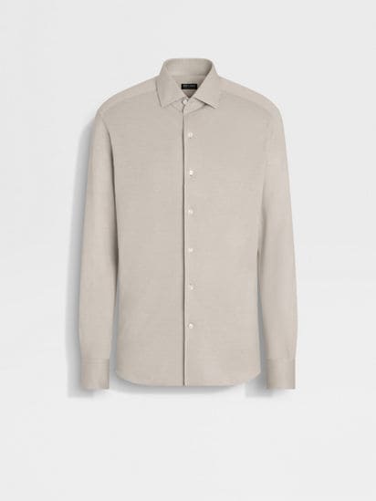 シルク＆リネン混紡シャツ SS25 33825060 | Zegna JP