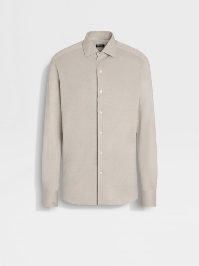 Chemise en Soie et Lin Mélangés Photo principale du produit