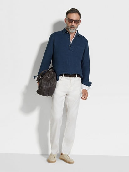 Oasi Lino Shirt SS25 34020144 | Zegna US Oasi Lino Shirt SS25 34020144 | Zegna US