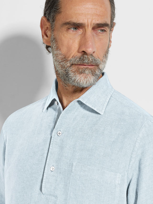 Oasi Lino Polo Shirt Product detail photo #2