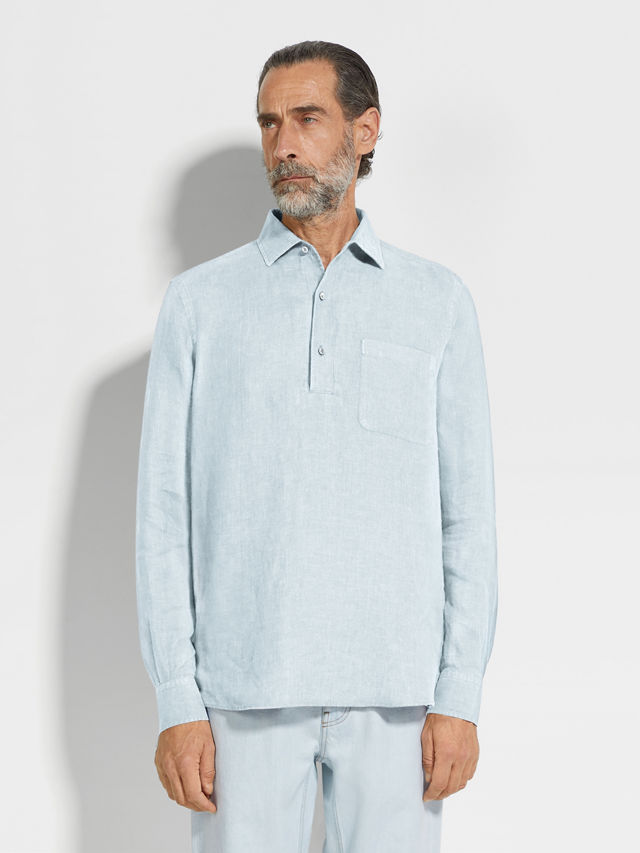 Oasi Lino Polo Shirt Product detail photo #3