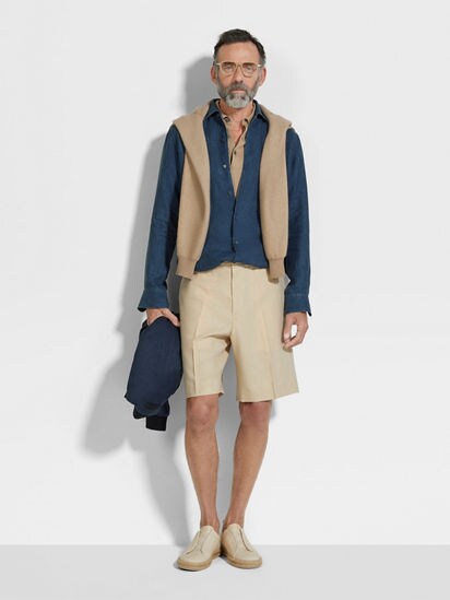 Oasi Lino Shirt SS25 35020114 | Zegna US