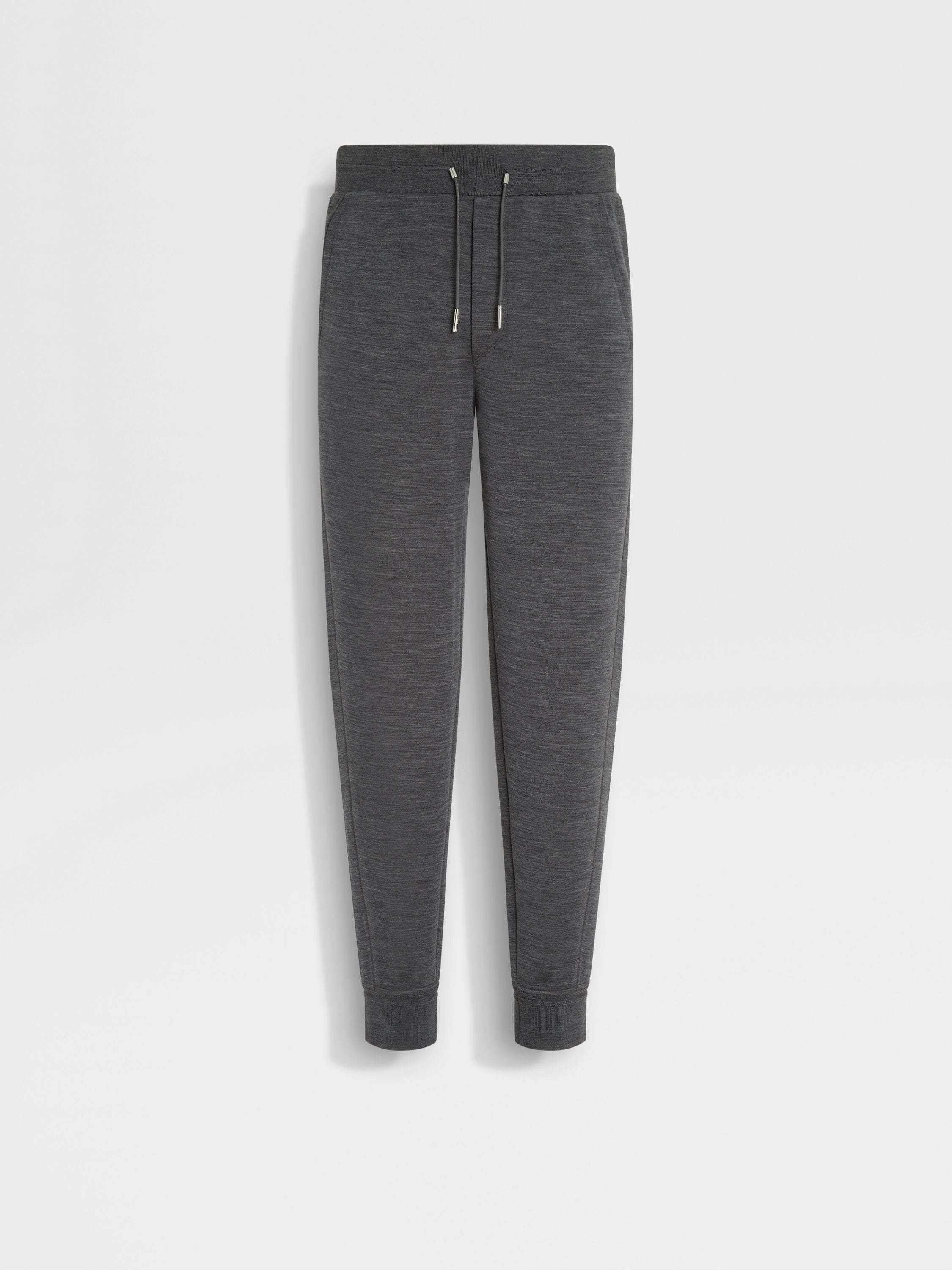 Dark Grey Mélange High Performance™ Wool Blend Joggers Main product photo