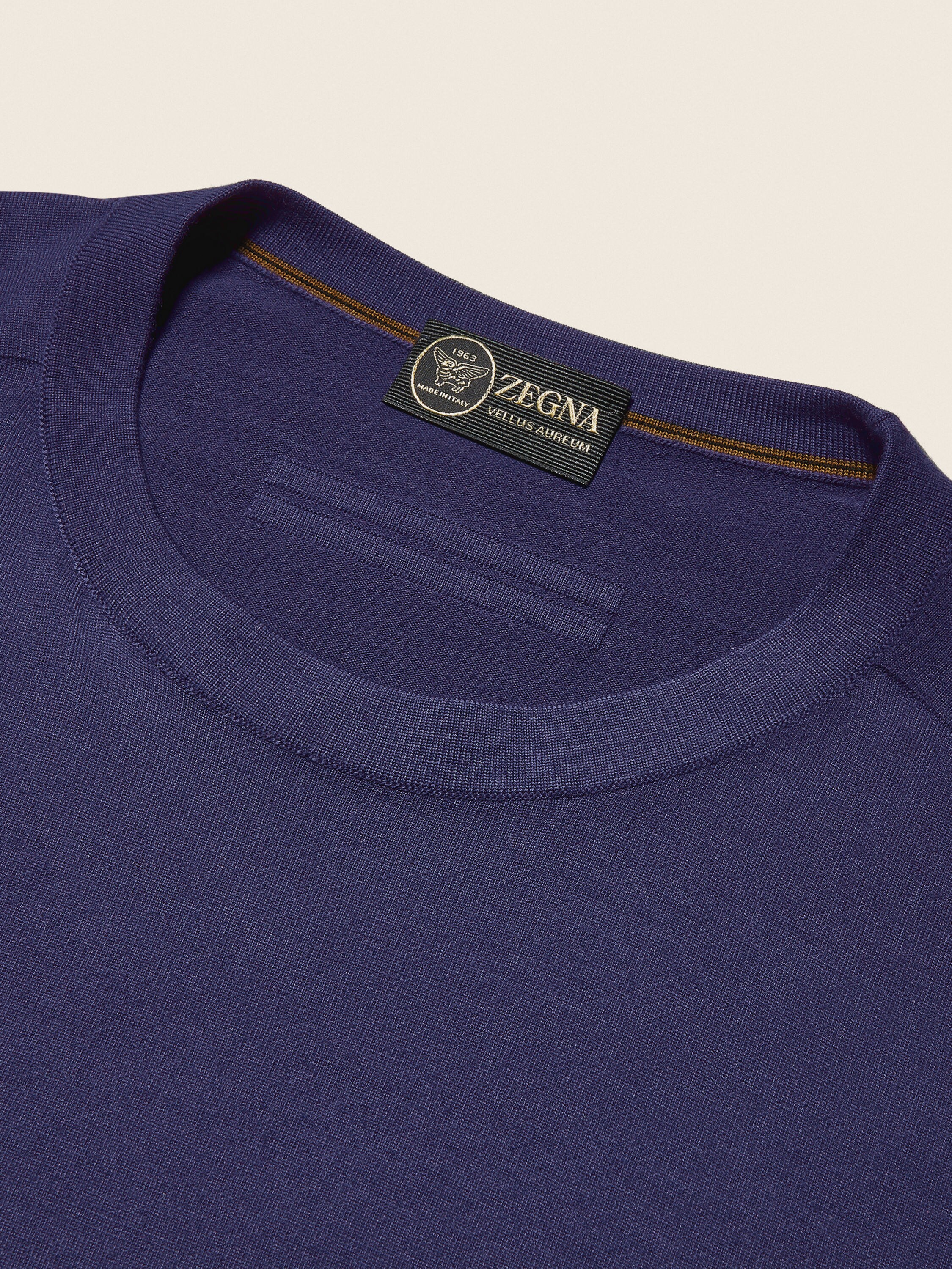 墨蓝色 Vellus Aureum 圆领针织衫 产品细节图 #5