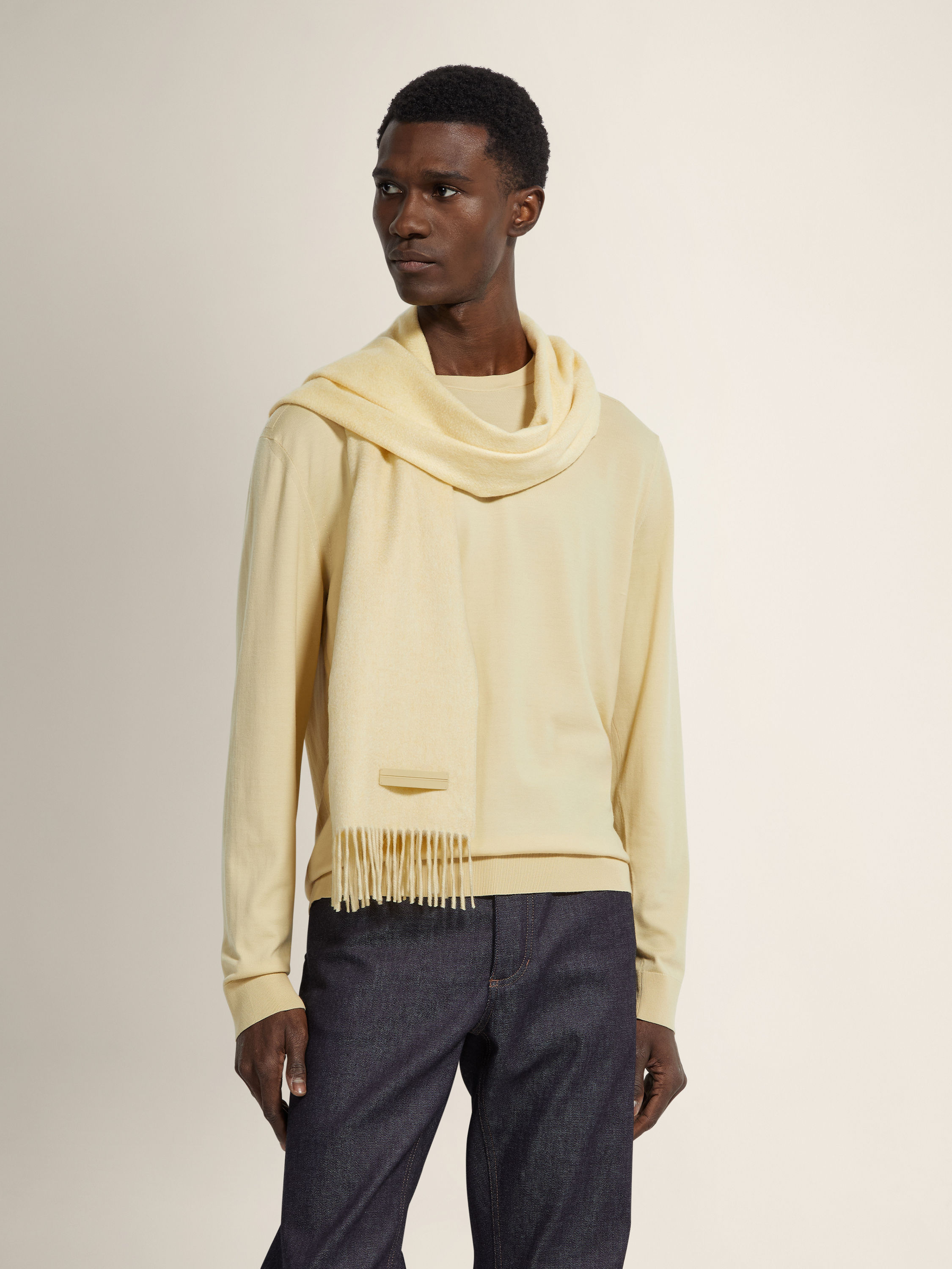 淡黄色 Vellus Aureum 圆领针织衫 产品细节图 #2