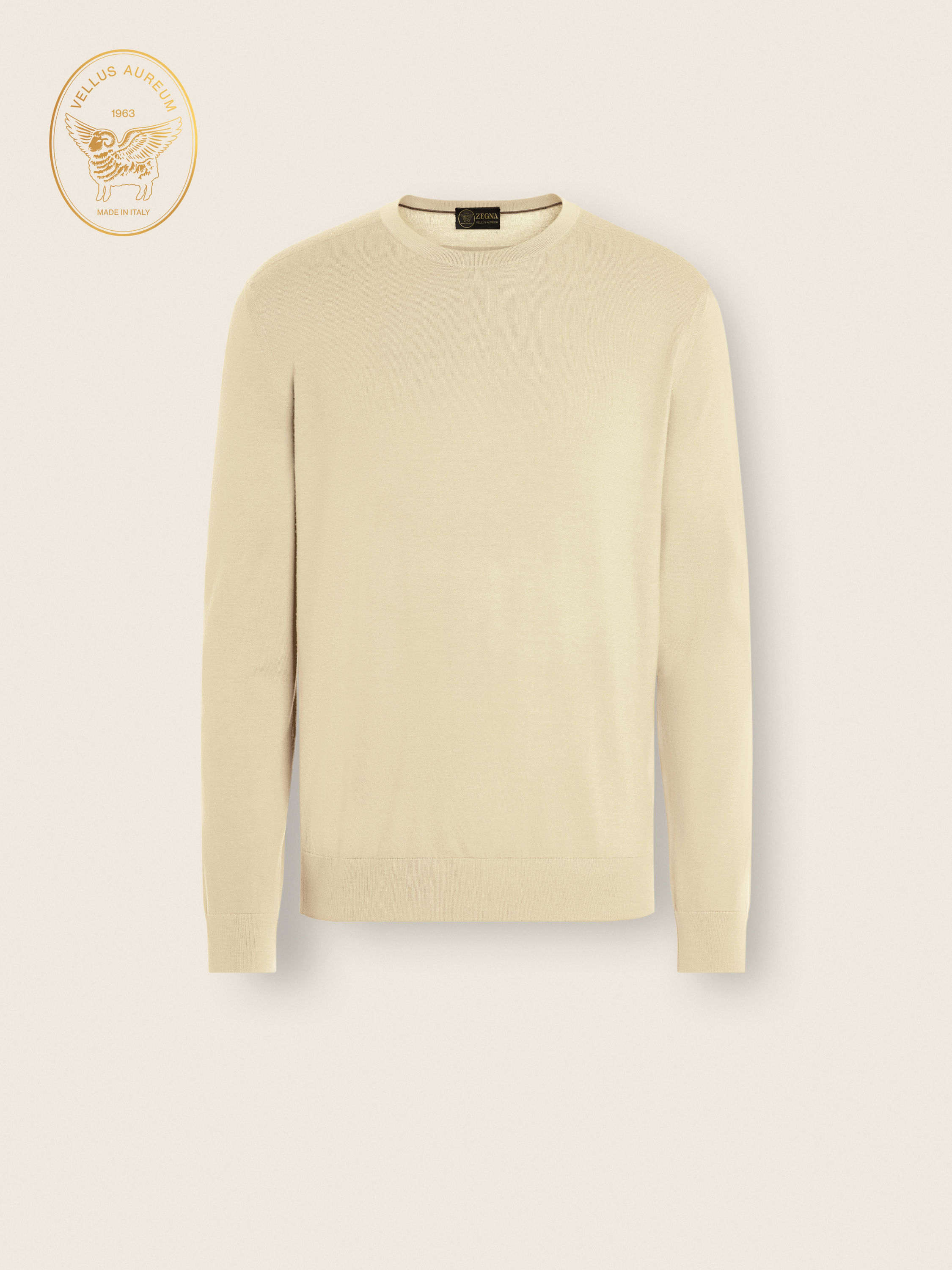 淡黄色 Vellus Aureum 圆领针织衫 产品主图