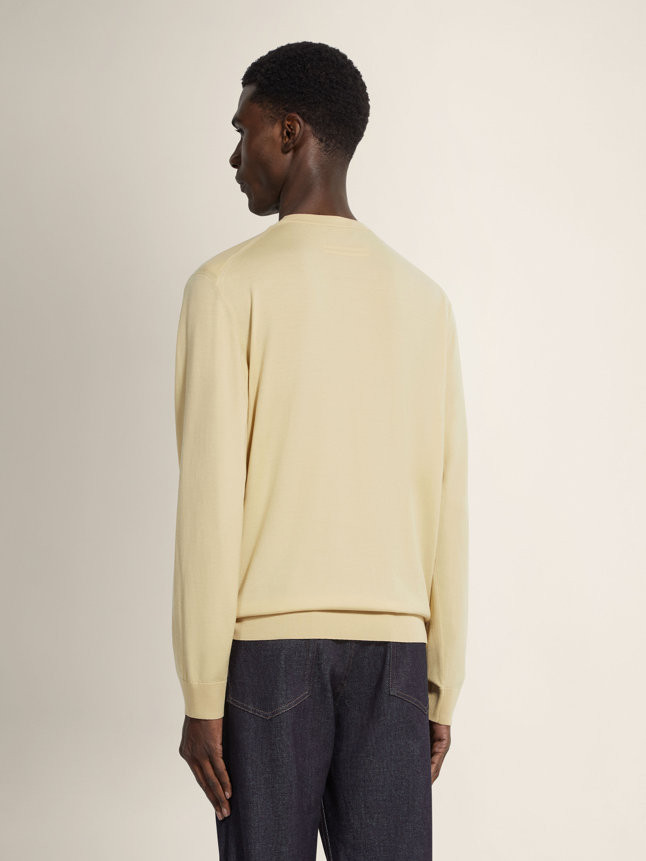 淡黄色 Vellus Aureum 圆领针织衫 产品细节图 #4