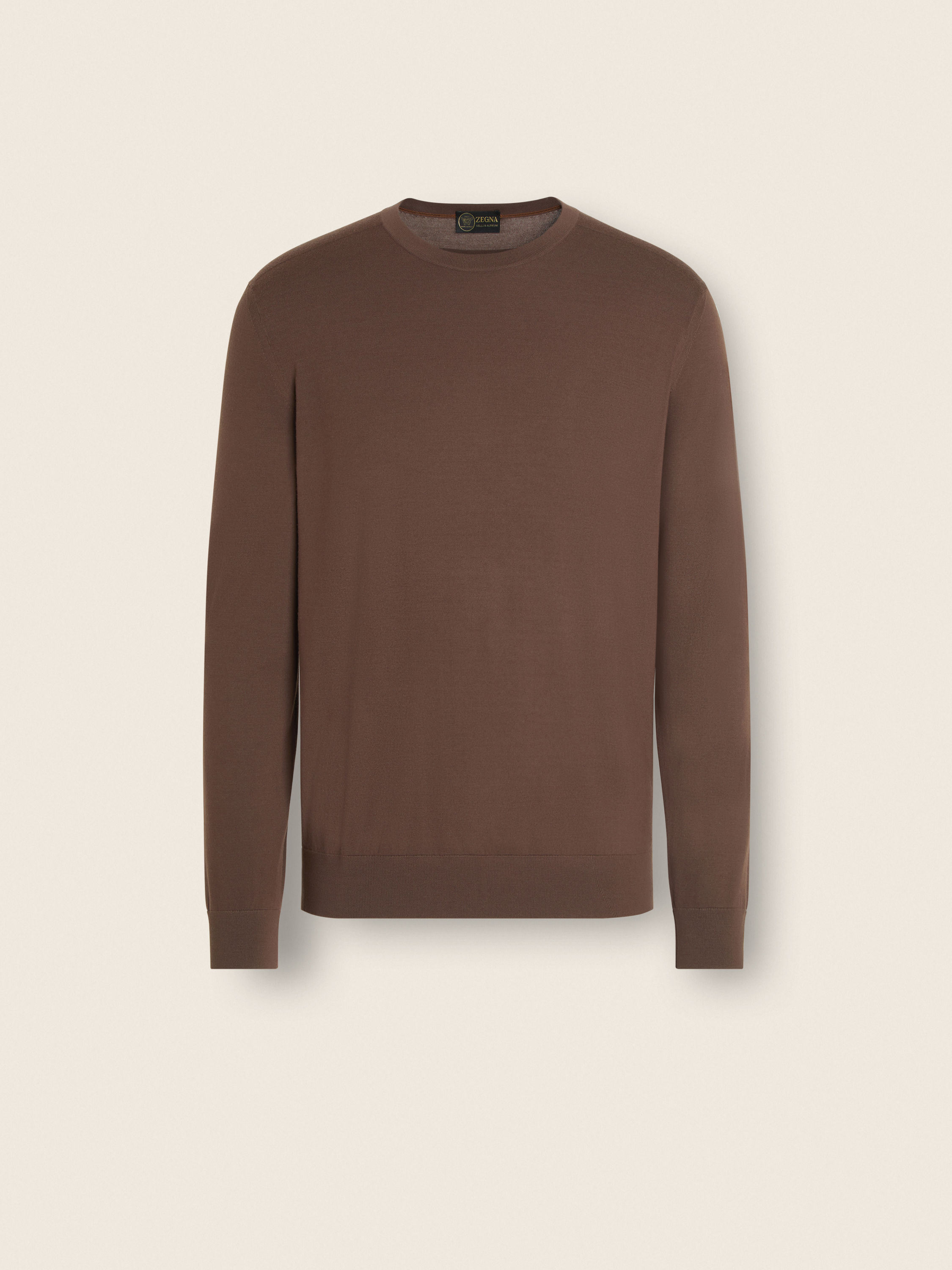 ほろよい　クルーネック　ブラウン ブラウン Vellus Aureumクルーネック FW25 35501426 | Zegna JP