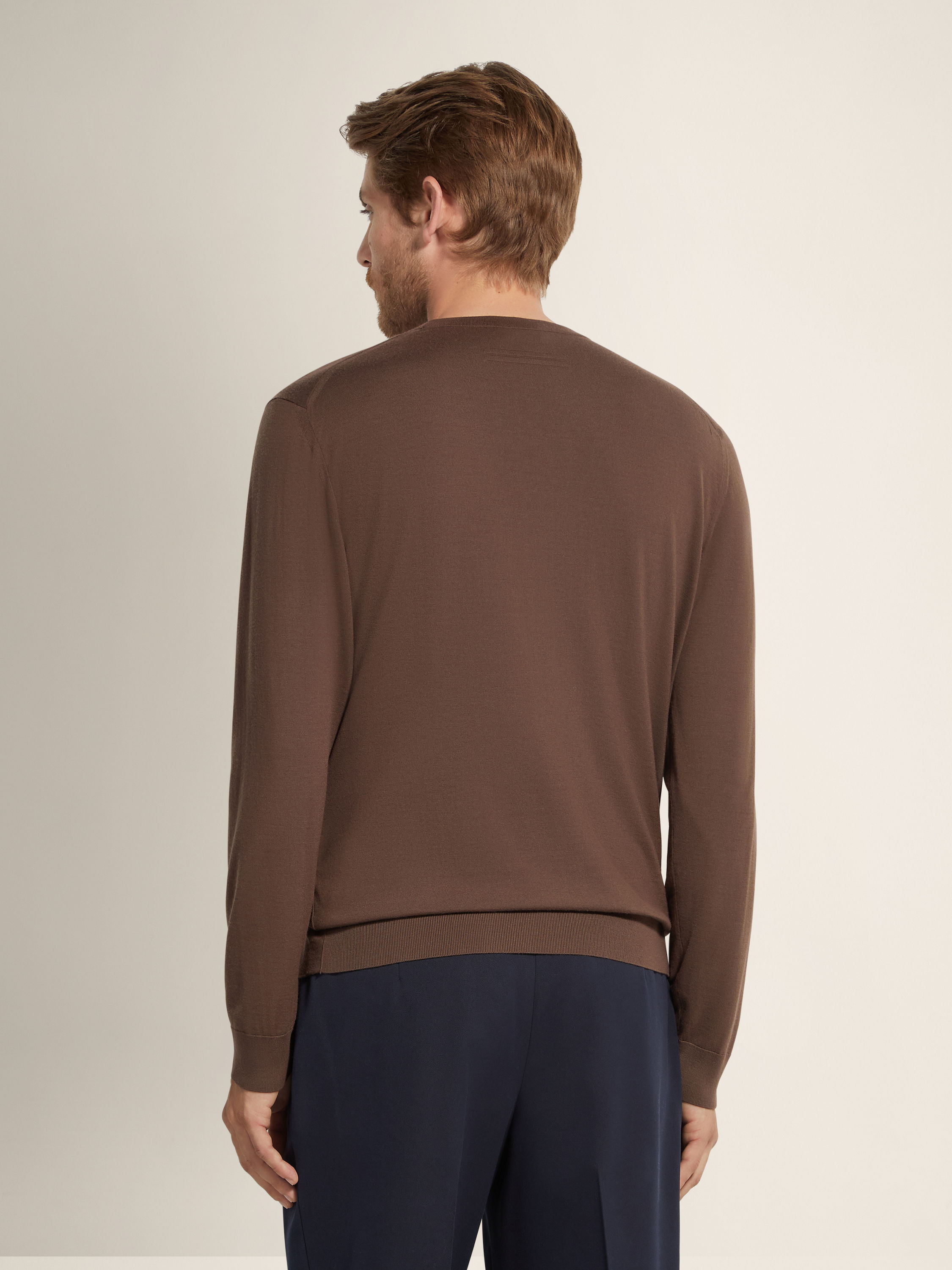 棕色 Vellus Aureum 圆领针织衫 产品细节图 #4