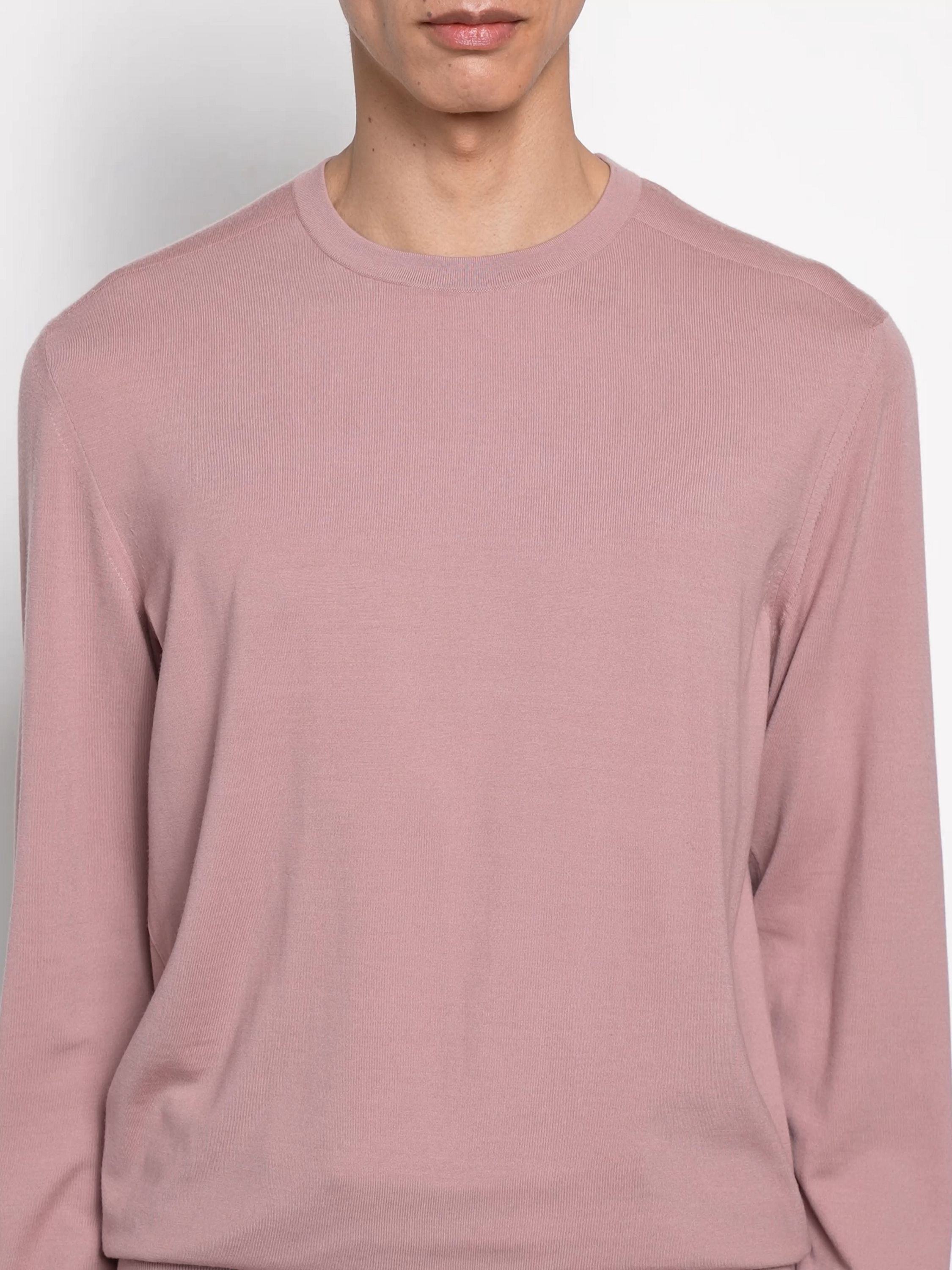 Pull Ras du Cou en Vellus Aureum Rose Clair