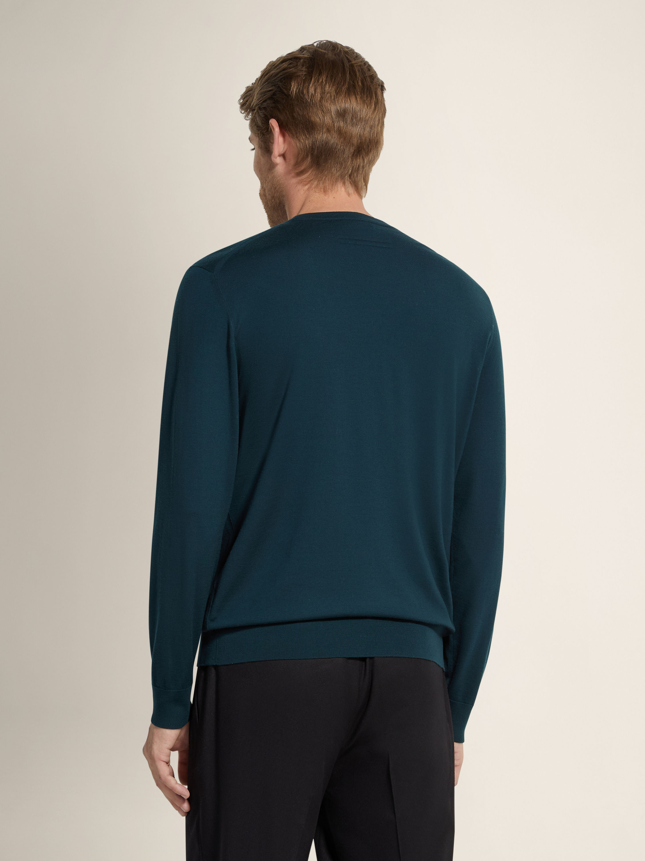 深绿色 Vellus Aureum 圆领针织衫 产品细节图 #4