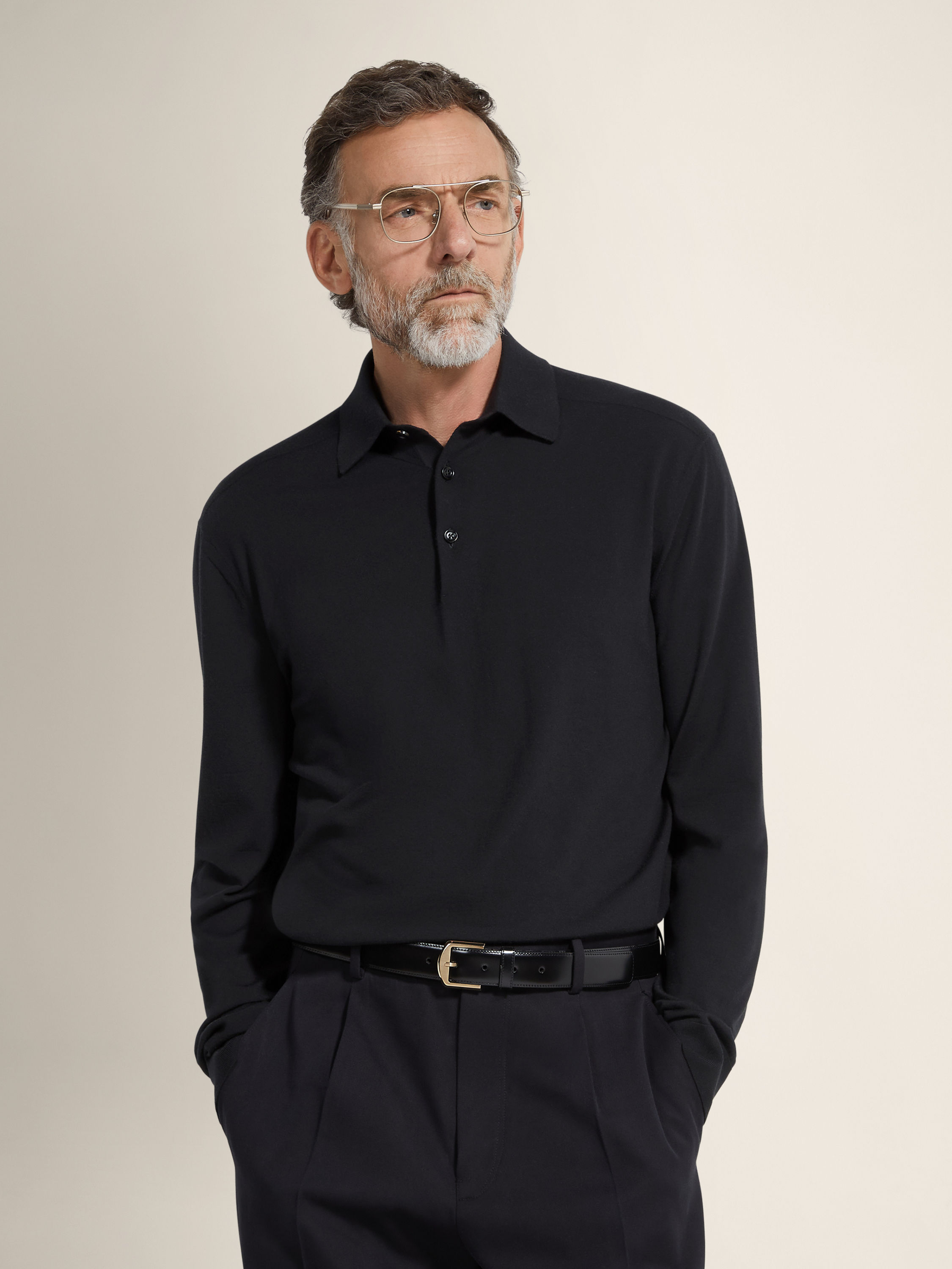 Black Vellus Aureum Polo Shirt Product detail photo #2