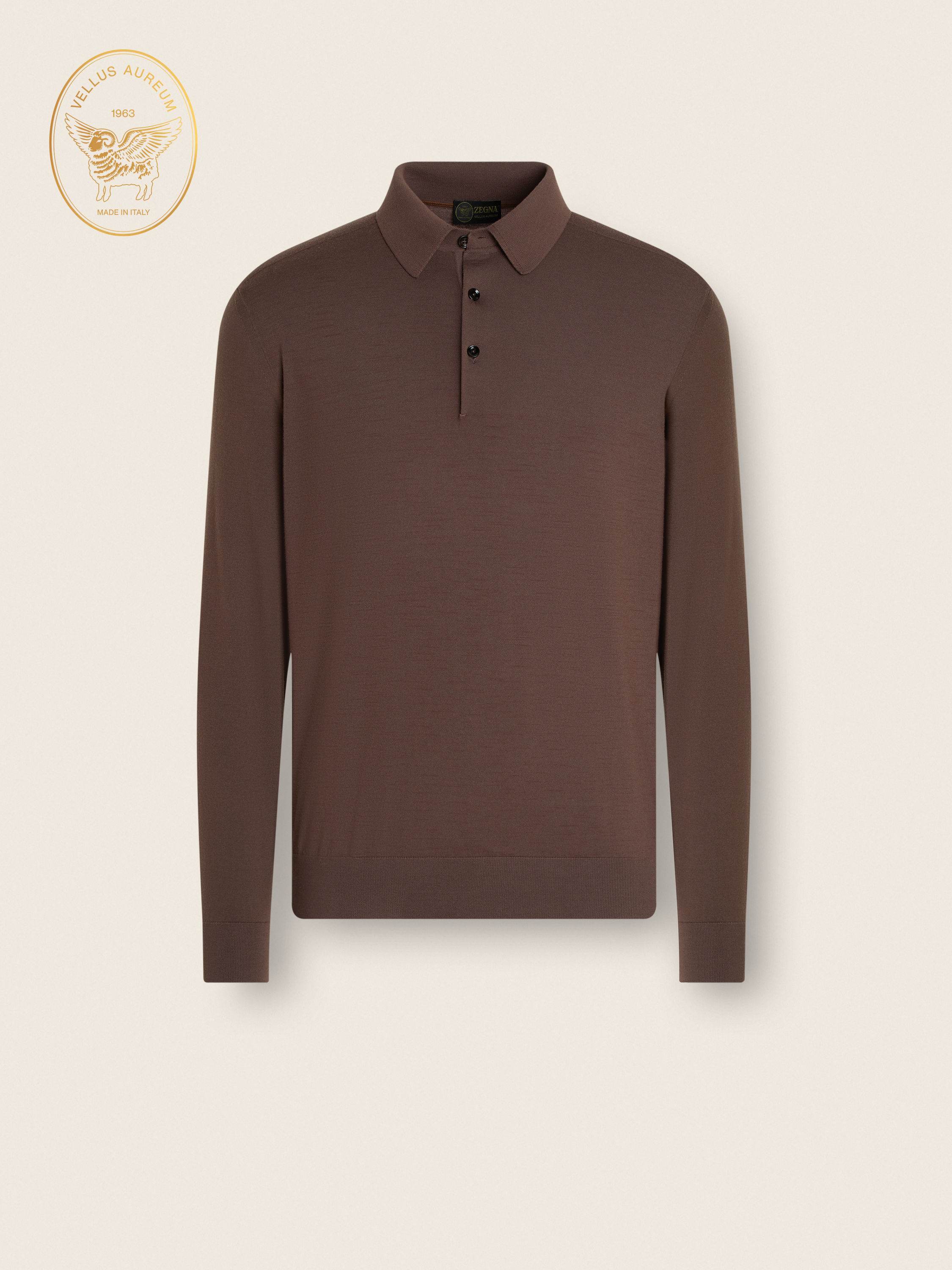 Brown Vellus Aureum Polo Shirt Main product photo