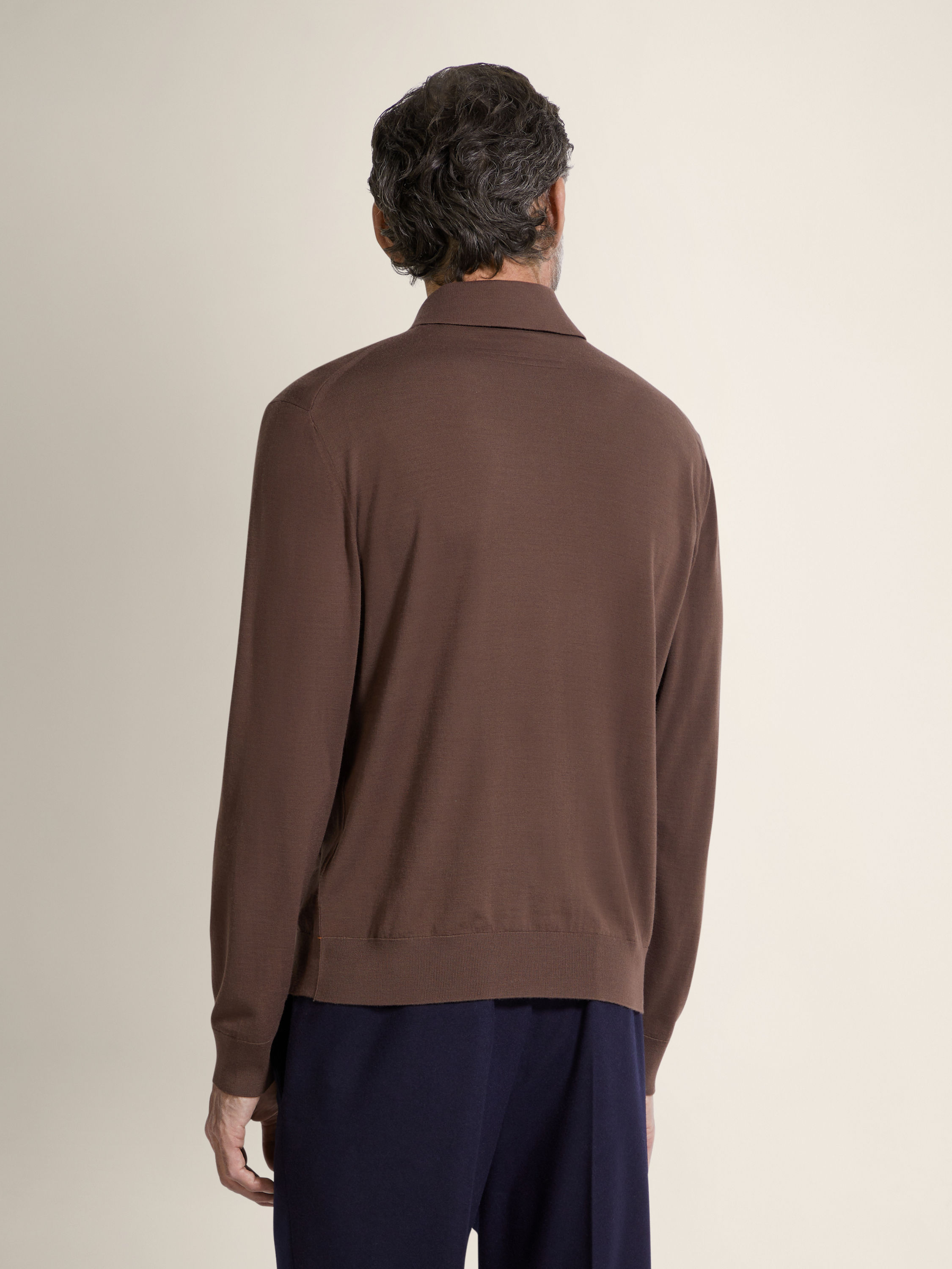 Brown Vellus Aureum Polo Shirt Product detail photo #4