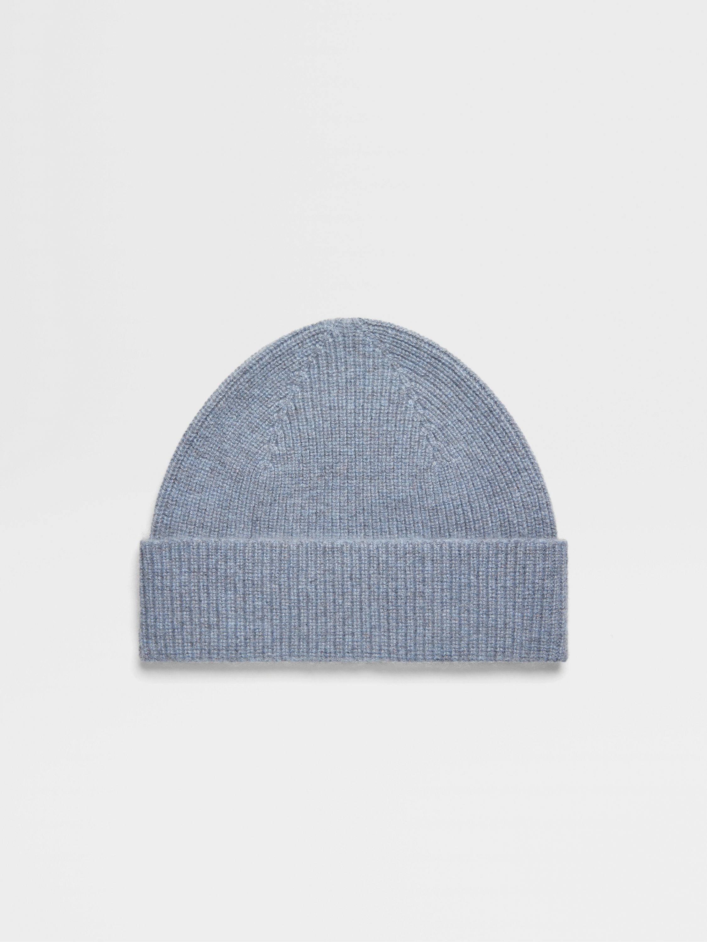 Light Blue Multimélange Cashmere Beanie Main product photo