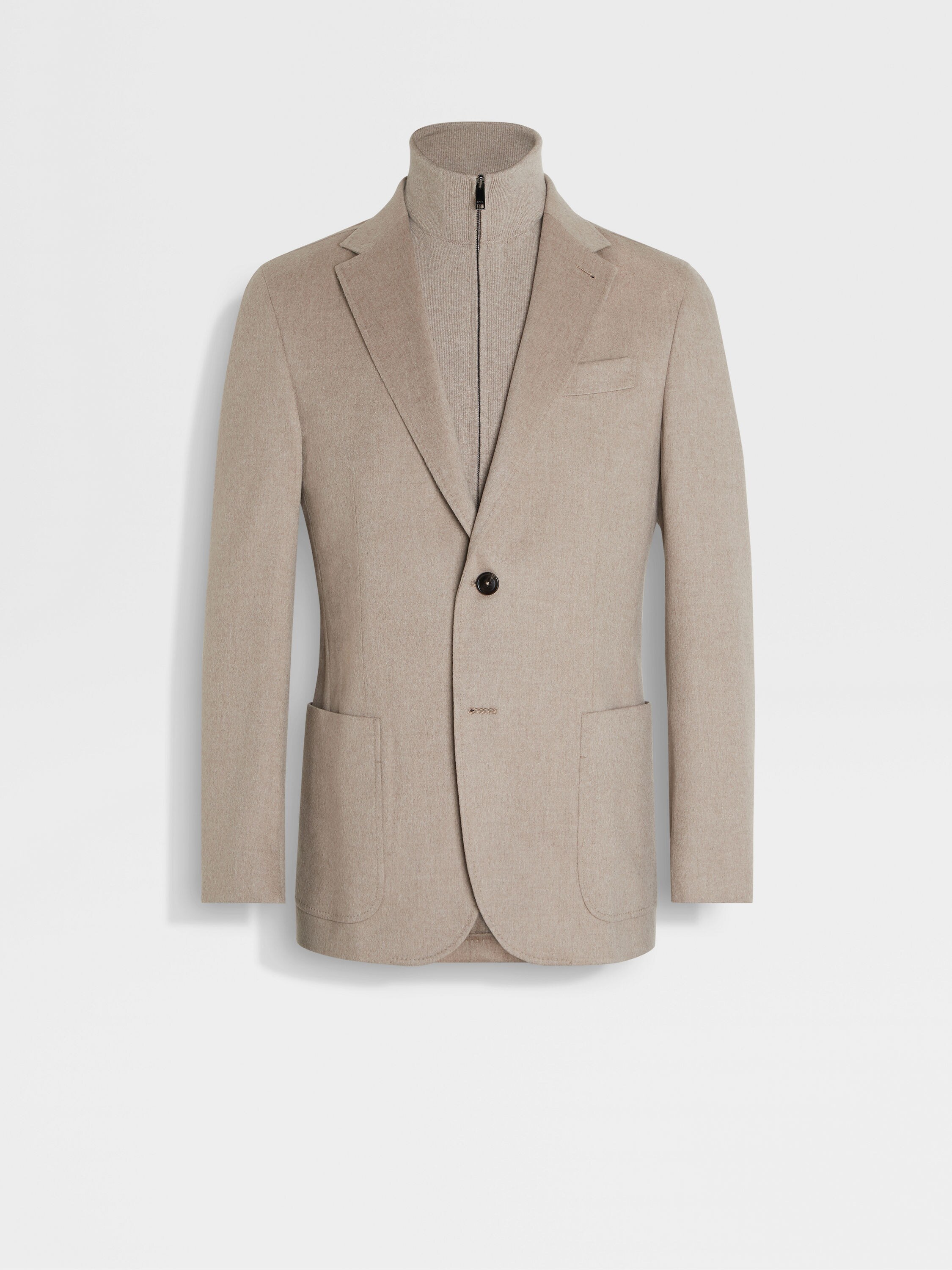 Light Taupe Oasi Cashmere Jacket Main product photo