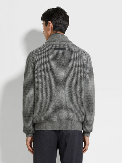 【LIDNM】WOOL MOHAIR MELANGE STOLE Mohair wool sweater