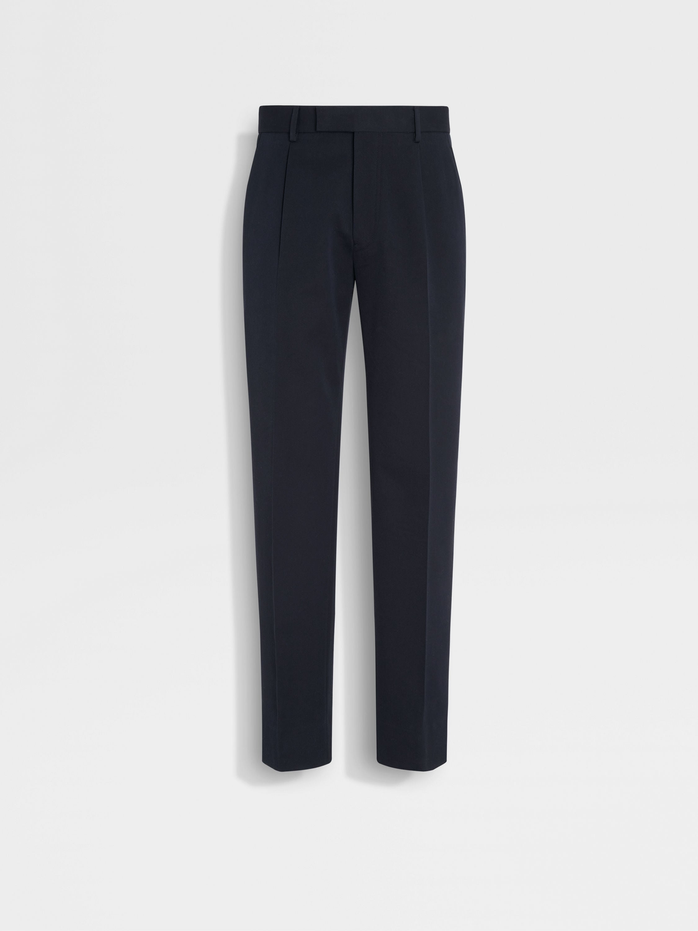 Navy Blue Cotton and Wool Pants Main product photo