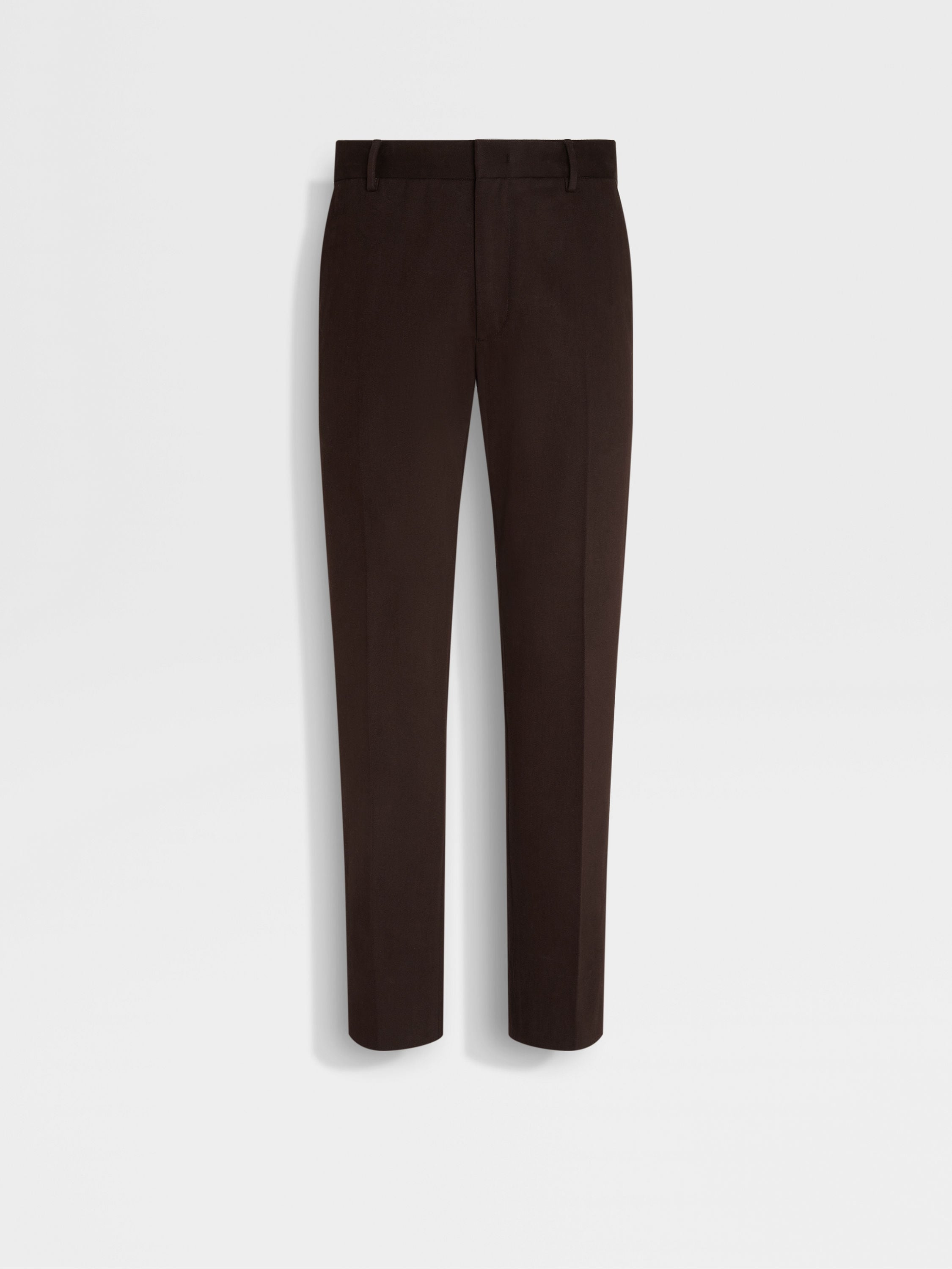 Dark Brown Cotton and Cashmere Pants Main product photo
