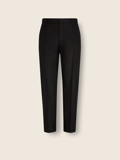 パンツ Time is on CASHMERE BLENDED WOOL TROUSER Black 15milmil15 Wool Silk and Cashmere Pants FW26 35570603 | Zegna LV