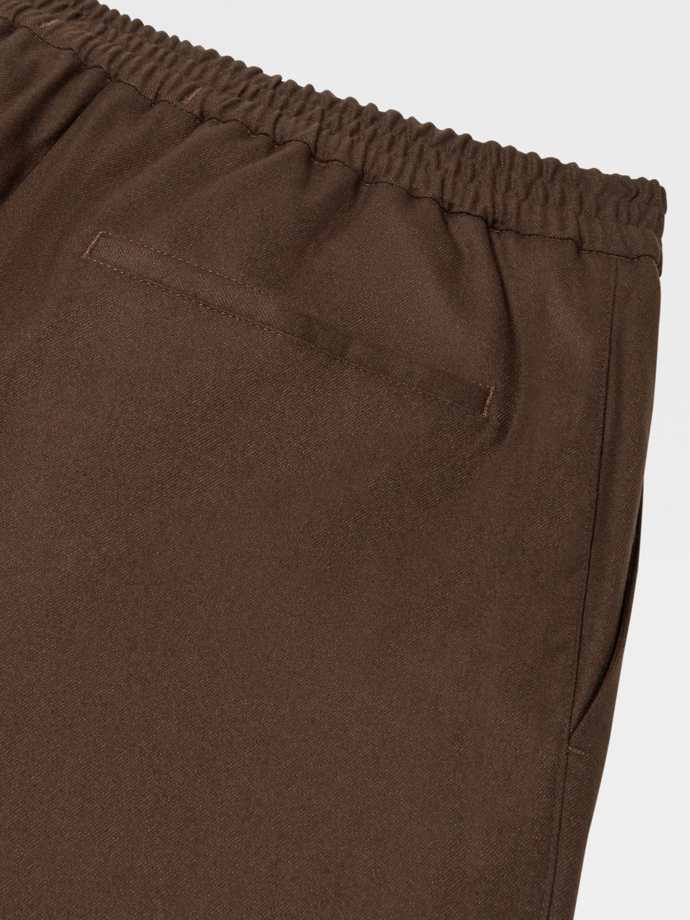 Brown 15milmil15 Wool Silk and Cashmere Pants Product detail photo #2