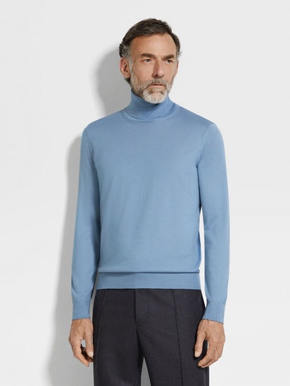 Ermenegildo Zegna CASHSETA LIGHT ニットポロ Cashseta: Silk-Cashmere Blend Knitwear for Men | ZEGNA US