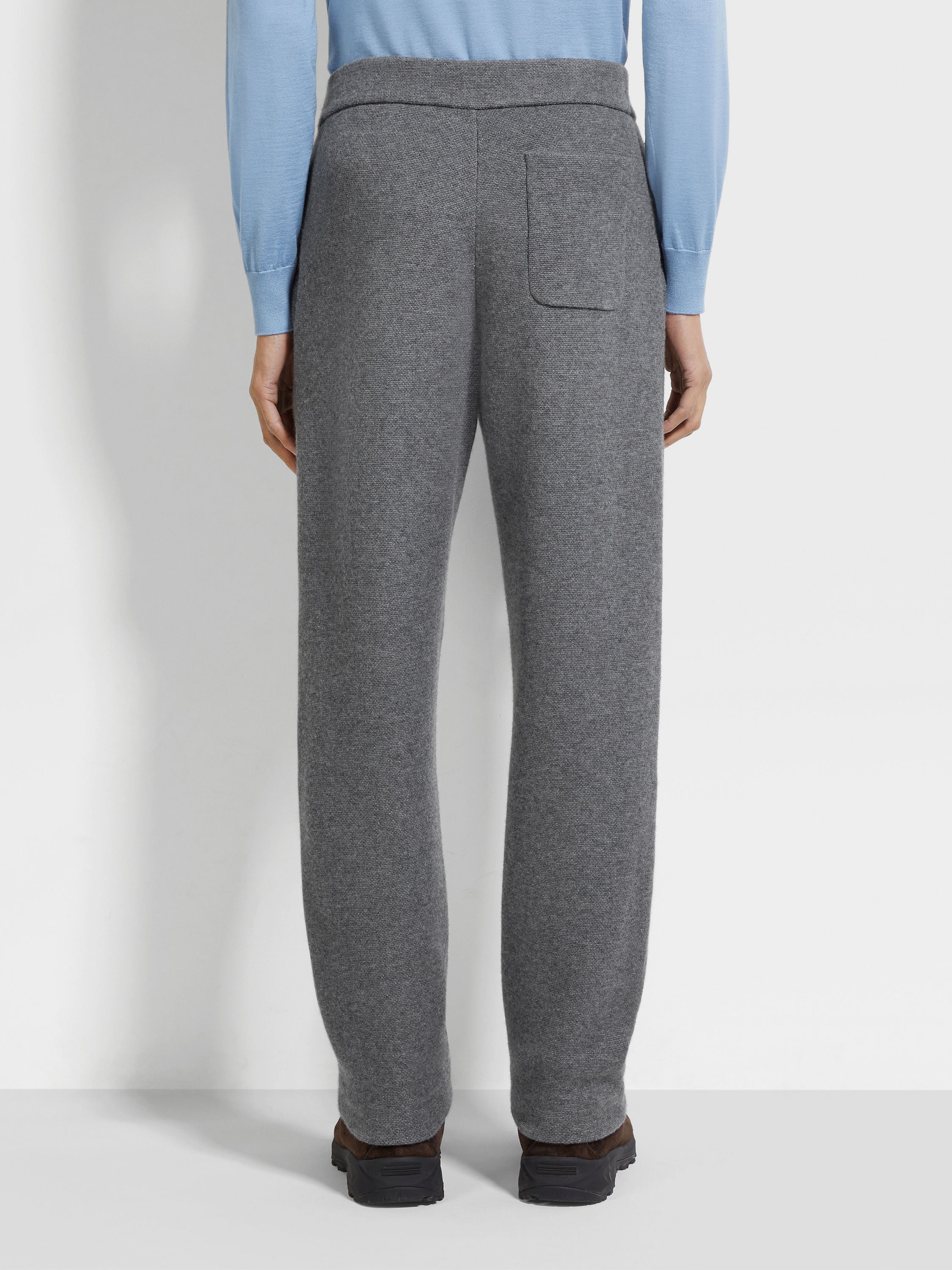 Grey Oasi Cashmere Pants Product detail photo #5