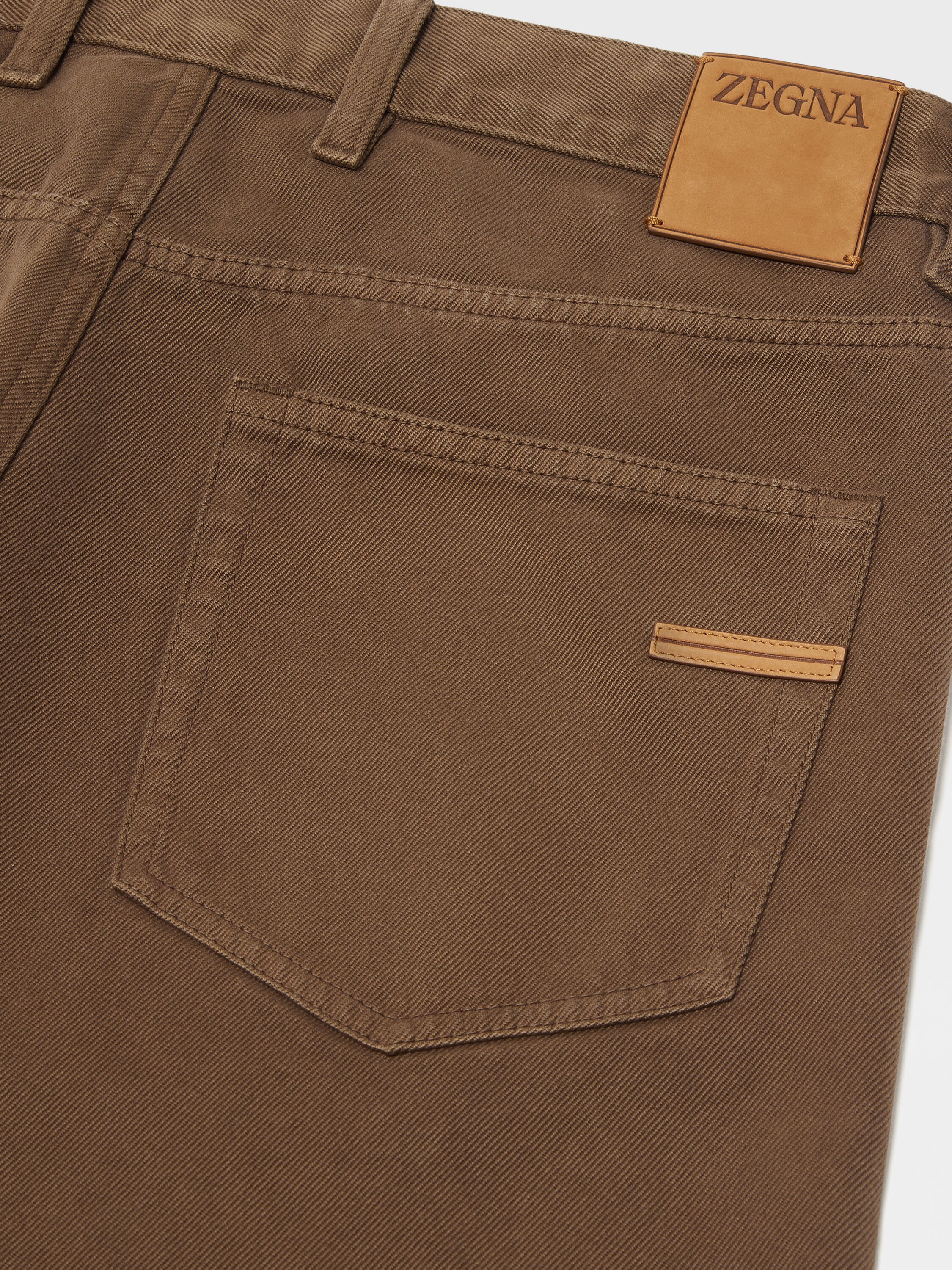 Brown Délavé Roccia Pants Product detail photo #2