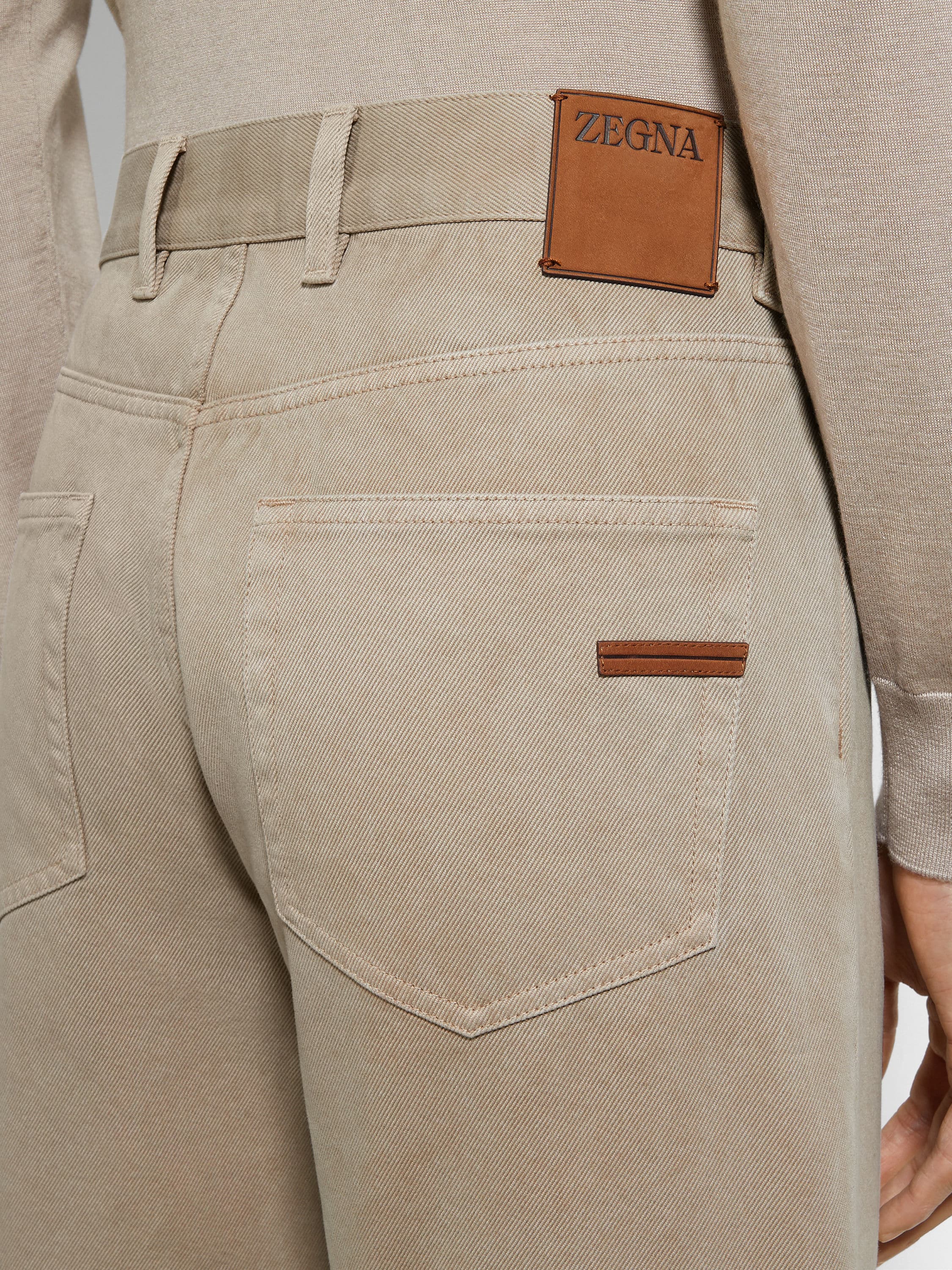 Light Taupe Délavé Roccia Pants Product detail photo #1