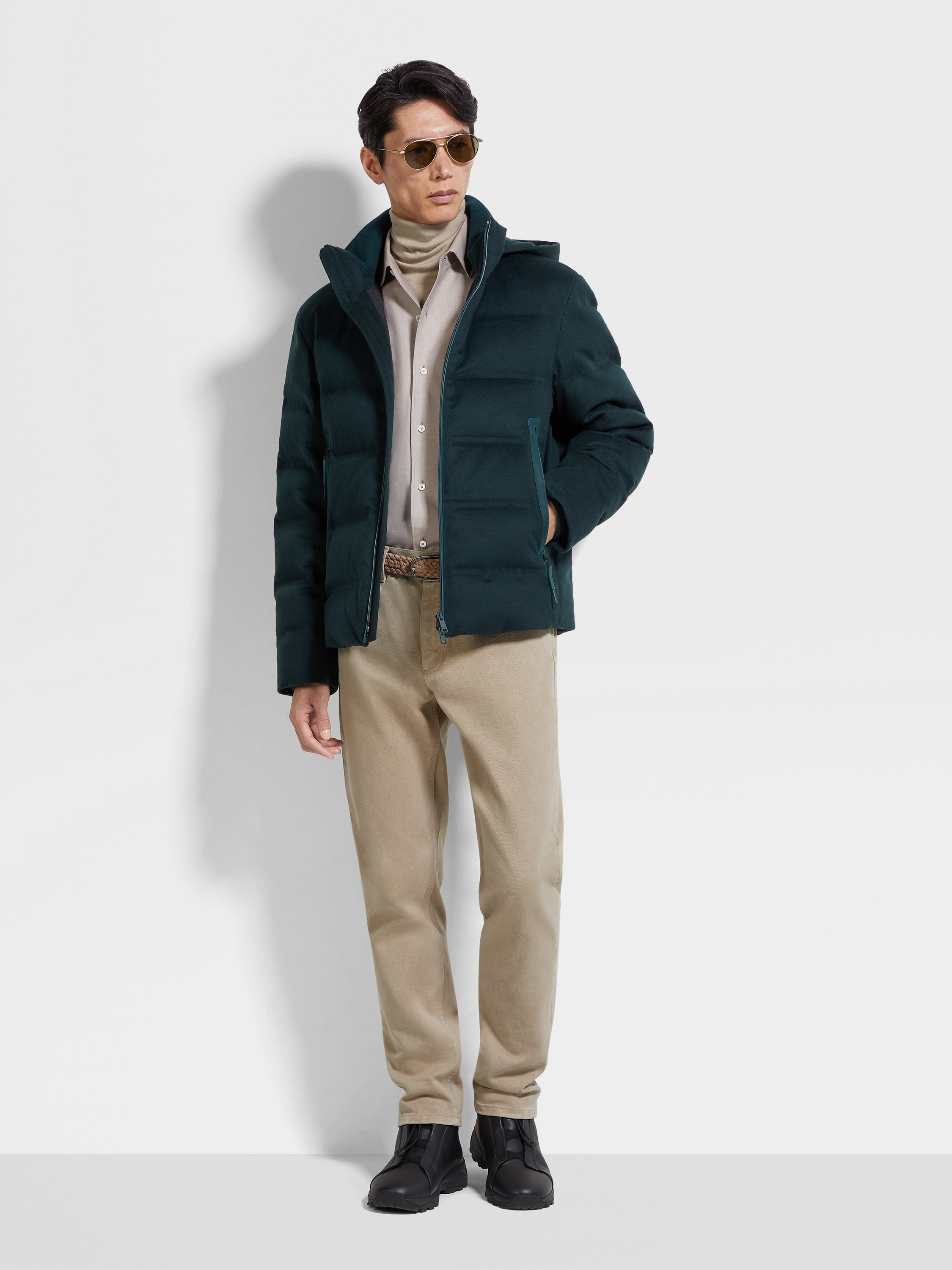 Light Taupe Délavé Roccia Pants Product detail photo #2