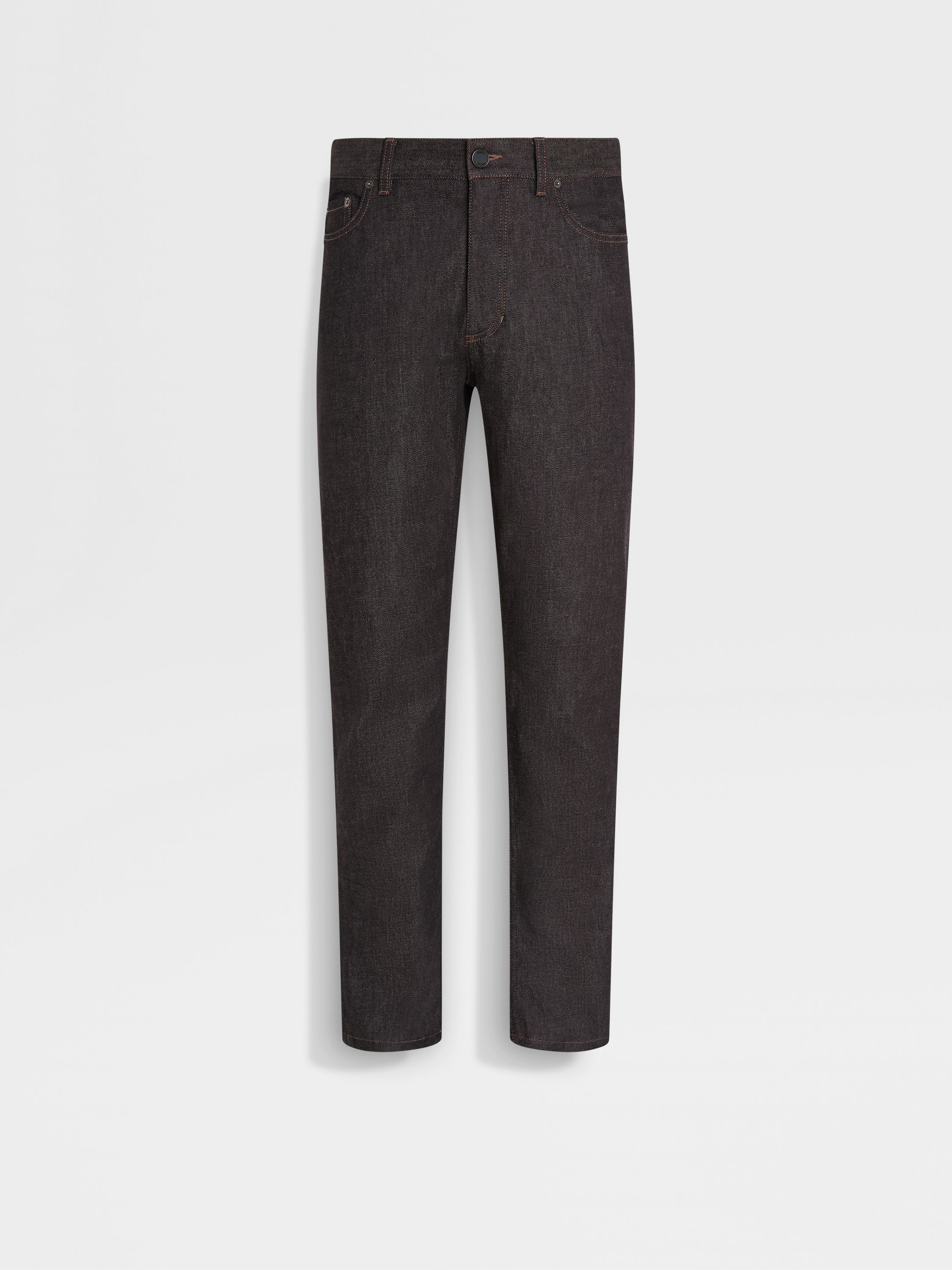 Black Stretch Cotton and Cashmere Roccia Jeans Main product photo