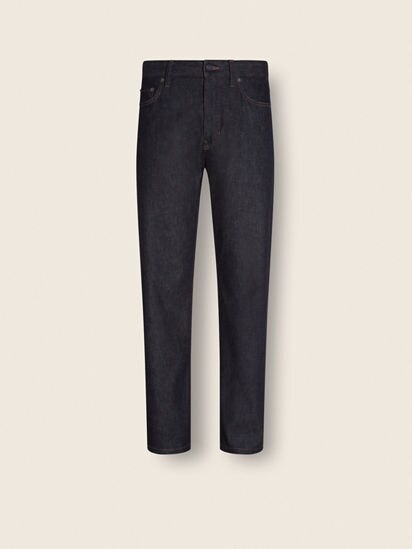 Blue Stretch Cotton and Cashmere Roccia Jeans FW26 35518006 | Zegna CA