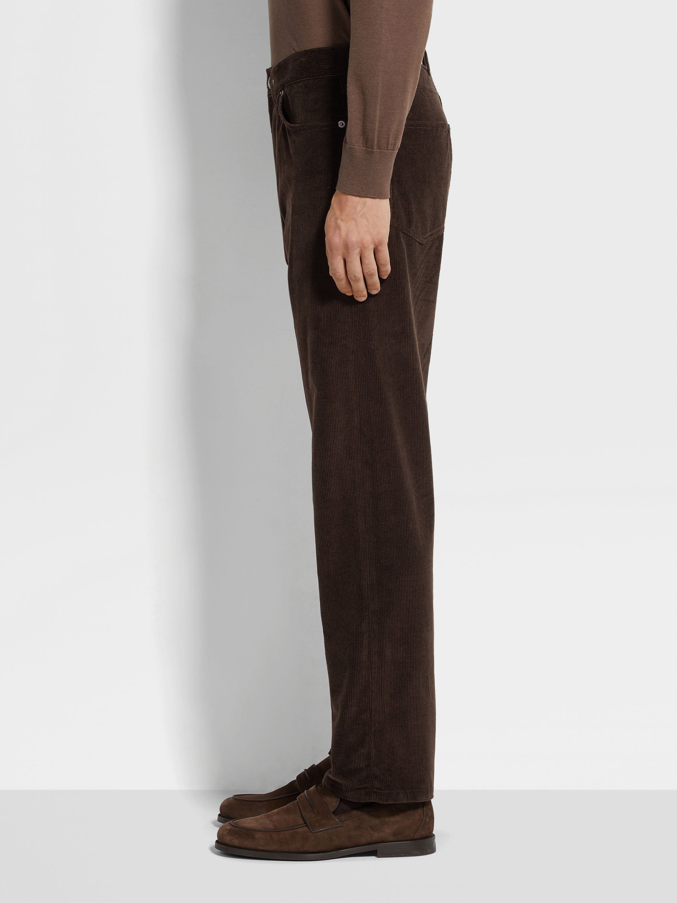 Jeans Roccia in Cashco Marrone Scuro Foto #2 di dettaglio del prodotto