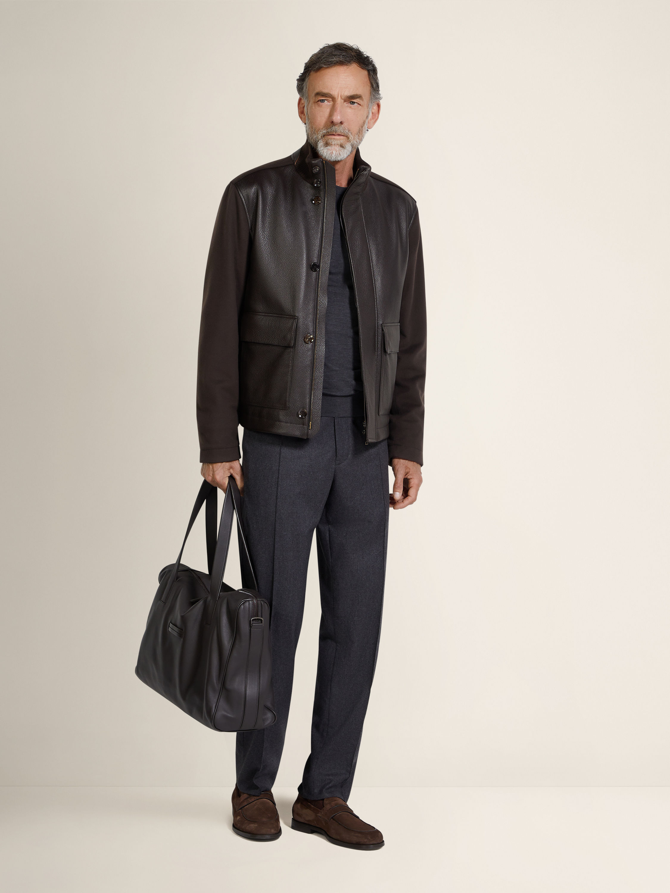 Vellus Aureum and Leather Blouson Product detail photo #1